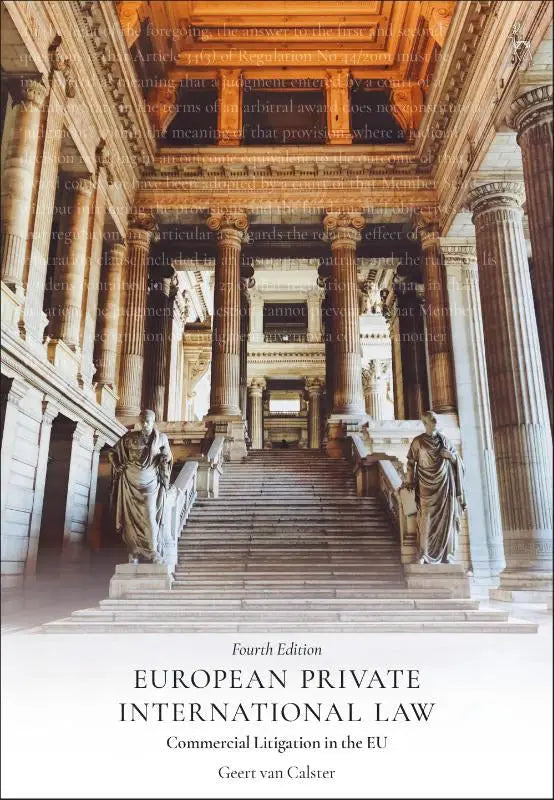The book cover of european private international law features bold black lettering with subtitle and author for private international law use