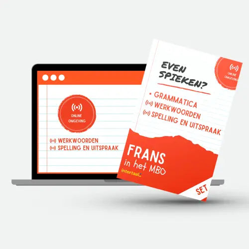 Franse taal leren materialen voor MBO in de set Even spieken? Frans in het MBO