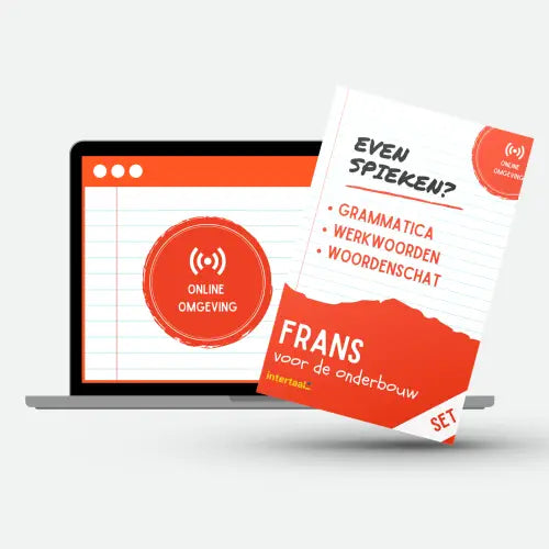 Nederlandse taal leermaterialen voor de onderbouw bibliotheek bij Even spieken Frans