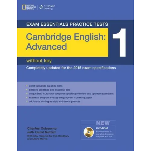 Exam essentials: cambridge advanced practice tests 1 book without key + dvd-rom - exam essentials: cambridge advanced