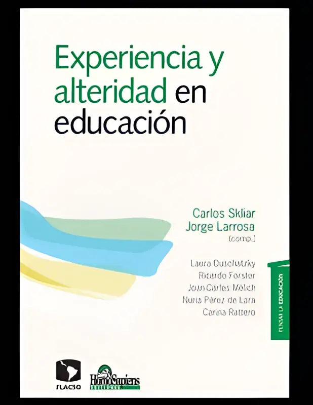De boekcover van experiencia y alteridad en educacion toont de titel in groen met blauwe en lichte groene golven