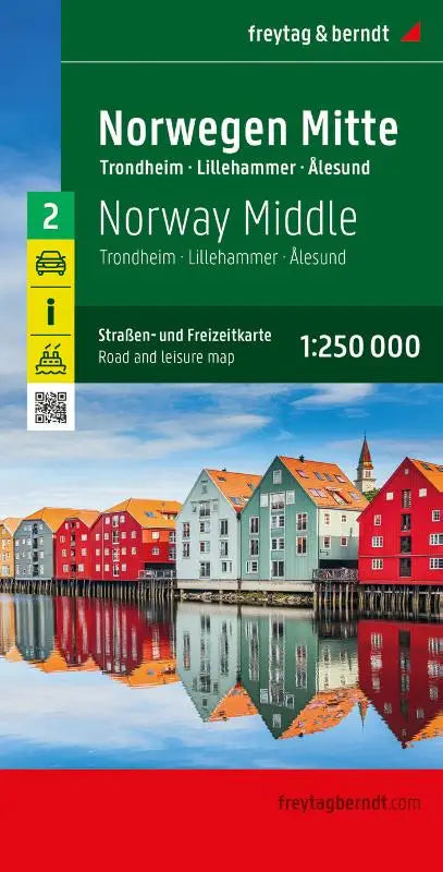F&B Wegenkaart Noorwegen 2 Midden - wegenkaart 1:250.000