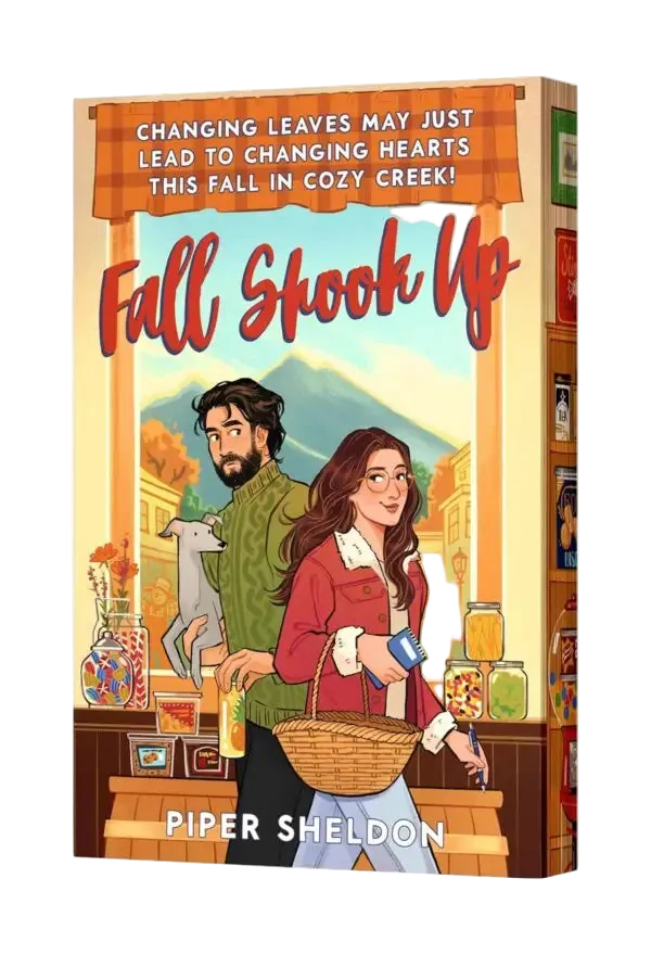 Fall shook up special edition boek met herfstige cover en een man en vrouw in gezellige herfstkleding bij cozy creek shop