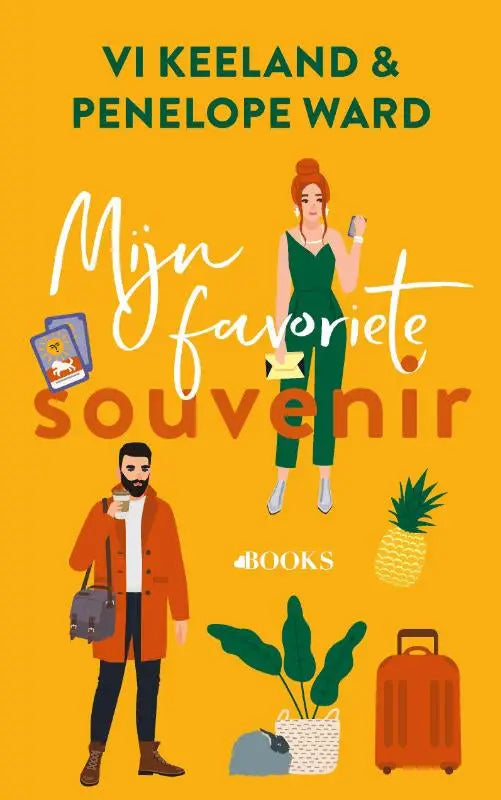 Het boek mijn favoriete souvenir van penelope ward heeft een gele omslag en is perfect voor liefhebbers van love books
