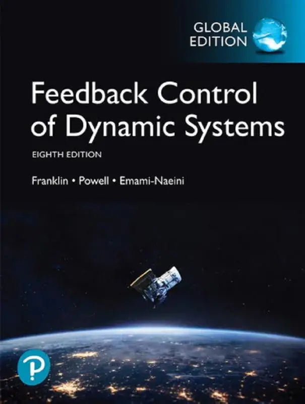 Zwarte hardcover studieboek feedback control of dynamic systems achtste editie global edition focust op ontwerp en dynamische systemen