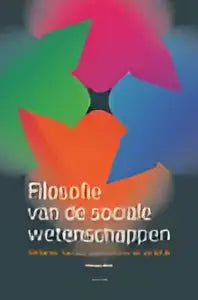 Filosofie van de sociale wetenschappen boek met abstract patroon in groen blauw en oranje uitgeverij damon vof menno rol
