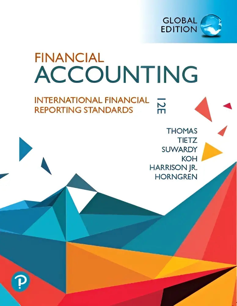 De cover van het leerboek financial accounting 12e wereldwijde editie gericht op financiële verslaggeving