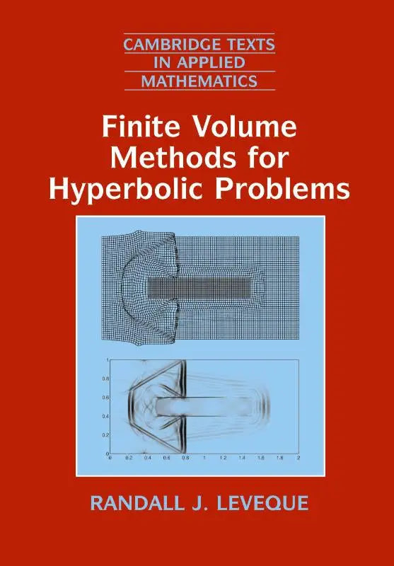 Rood hardcover boek finite volume methods for hyperbolic problems door randall j over numerieke methoden voor hyperbolische problemen