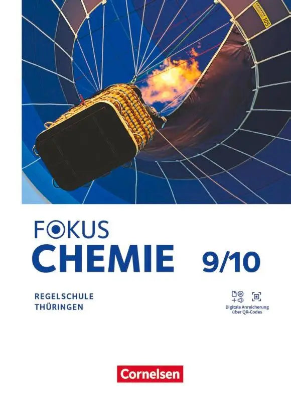 De voorkant van het fokus chemie leerboek 9/10 voor mittlere schulformen in thüringen door cornelsen