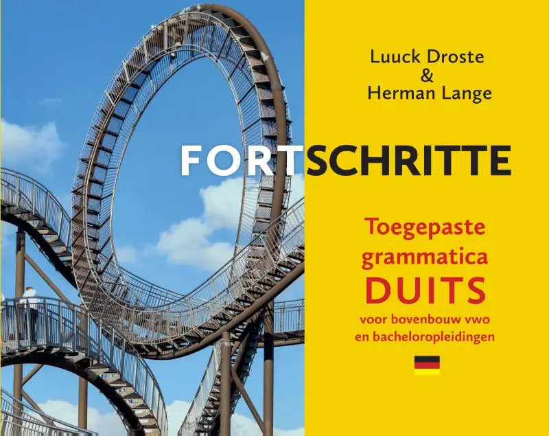 Het omslag van het voortschrijdende toegepaste grammatica duits leerboek door luuck droste en herman lange