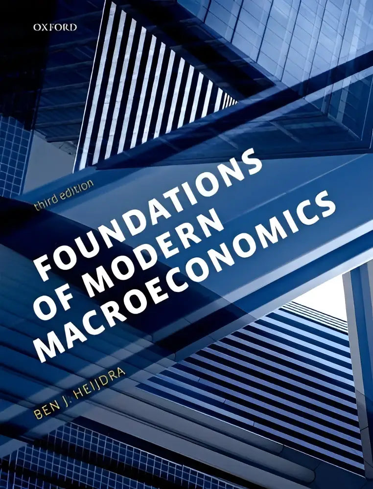 Blauw hardcover tekstboek foundations of modern macroeconomics door ben j gericht op modern macroeconomics
