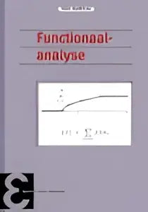 Functionaalanalyse boek van heinz hanßmann met minimalistisch zwart ontwerp uitgegeven door epsilon uitgaven voor wiskundige analyse