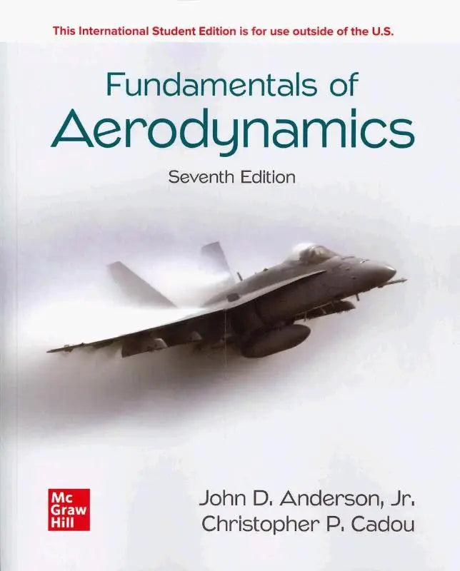 De cover van de nieuwe editie van fundamentals of aerodynamics ise door john d een wit boek over aerodynamica
