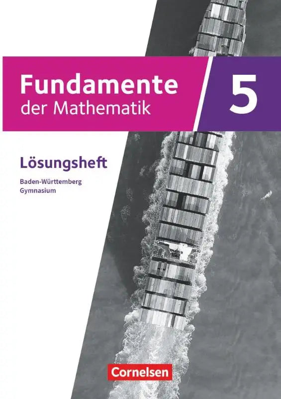 Cover van het fundamente der mathematik 5 lösungen zum schulbuch voor baden-württemberg gymnasium van cornelsen