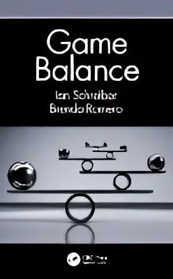 De boekcover van game balance toont de titel in vet wit met auteursnamen eronder