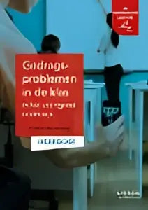 Boekcover van het voortgezet onderwijs werkboek gedragsproblemen in de klas met rode en witte tekst op donker achtergrond