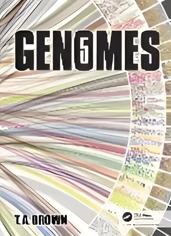 De boekcover van genomes 5 toont de titel genomes in dikke zwarte letters en auteur t.a