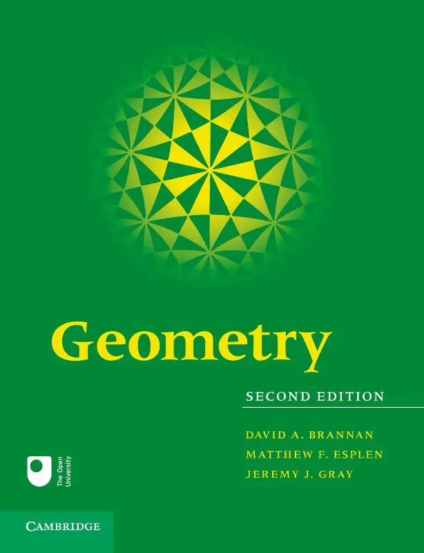 Groene hardcover undergraduate textbook geometry second edition door david a met instructors manual en een lijst