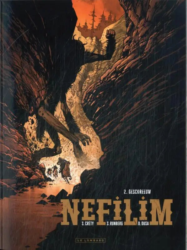 De cover van de graphic novel nefilim door sylvain runberg en david dusa in de strips algemeen collectie geschreeuw