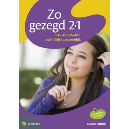 Zo gezegd 2.1 threshold 1 schriftelijk persoonlijk handleiding - zo gezegd 2.1 threshold 1 schriftelijk persoonlijk