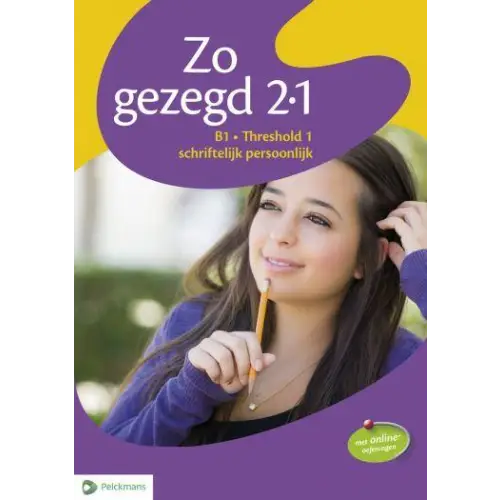 Zo gezegd 2.1 threshold 1 schriftelijk persoonlijk leerwerkboek - zo gezegd 2.1 threshold 1 schriftelijk persoonlijk