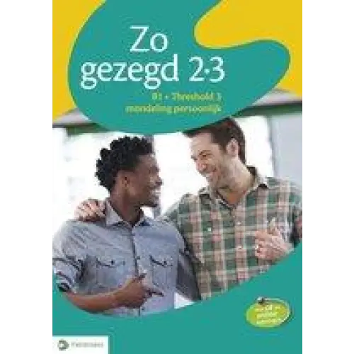 Zo gezegd 2.3 threshold 3 mondeling persoonlijk dvd - zo gezegd 2.3 threshold 3 mondeling persoonlijk dvd - boek