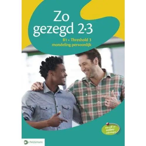 Zo gezegd 2.3 threshold 3 mondeling persoonlijk leerwerkboek + cd - zo gezegd 2.3 threshold 3 mondeling persoonlijk