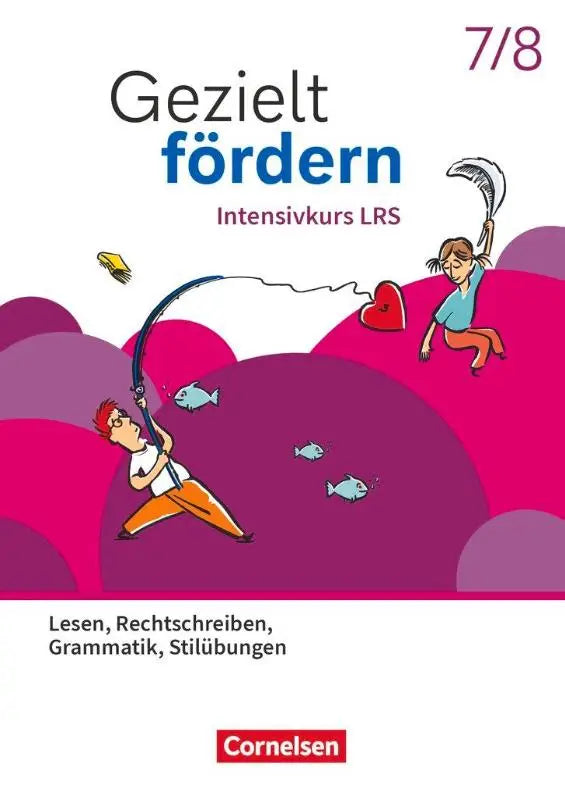 Cover van het gezielt fördern lern- und übungshefte deutsch 7/8 met kleurrijke illustraties van cornelsen
