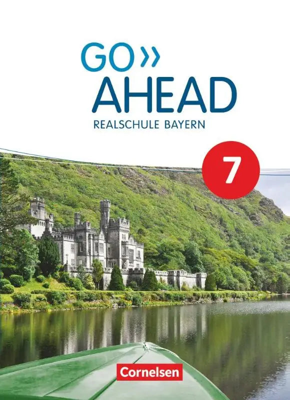De voorkant van het go ahead 7 ausgabe für realschulen leerboek met harde kaft van cornelsen voor bayern