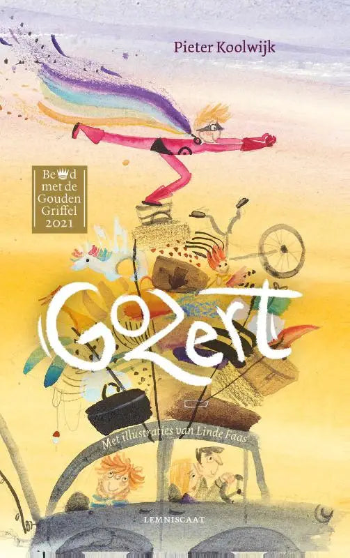De cover van het kinderboek goert van pieter koolwijk, geïllustreerd door linde faas en uitgegeven door lemniscaat