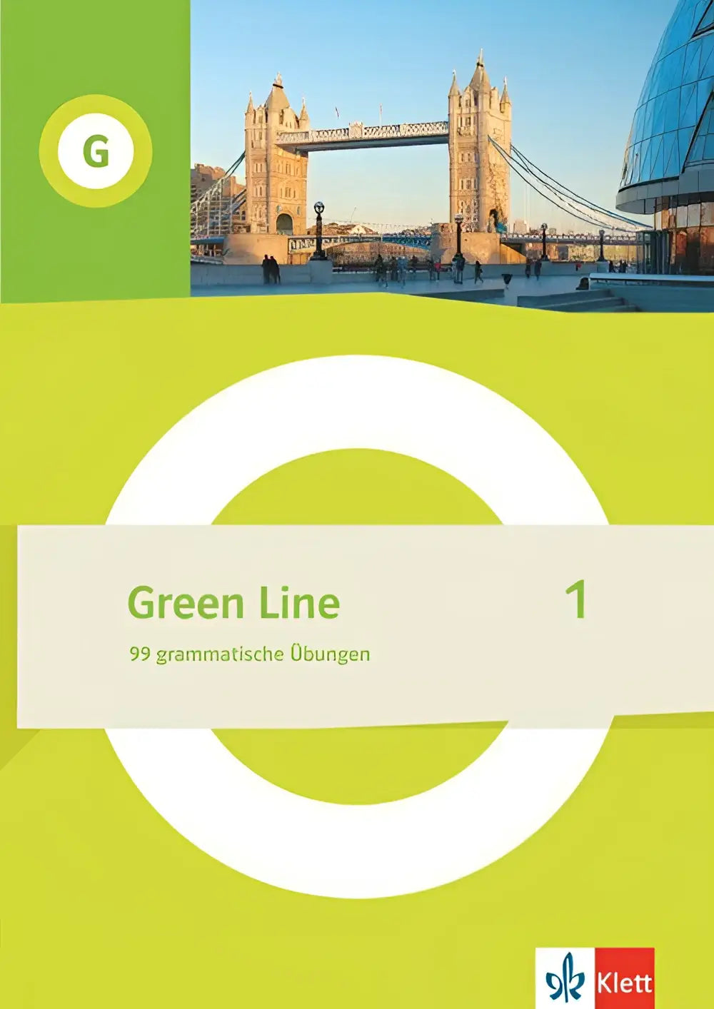 Green line 1 arbeitsheft mit lösungen klasse 5 limegrün cover mit tower bridge foto und weißem runddesign