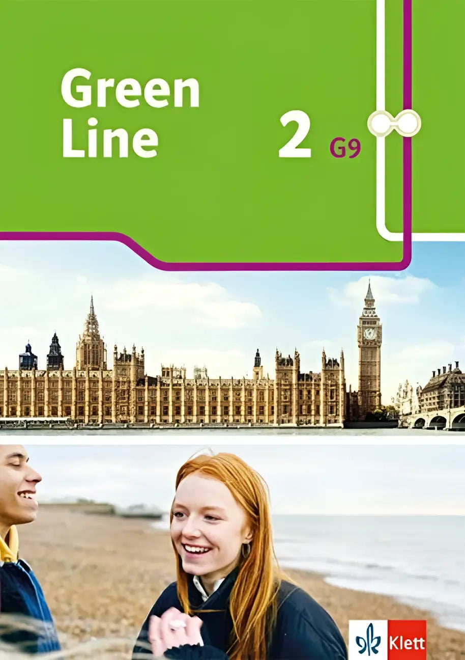 Green line 2 g9 workbook mit audios klasse 6 met groene omslag en paleis van westminster afbeelding