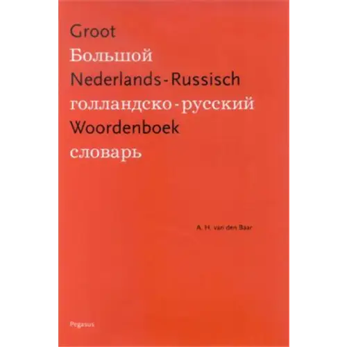 Groot nederlands-russisch woordenboek - groot nederlands-russisch woordenboek - boek
