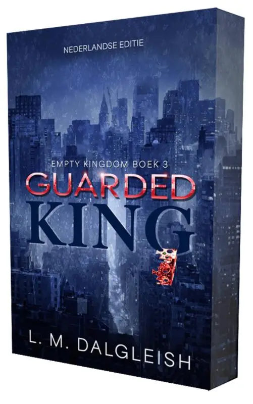 Donkerblauw hardcoverboek guarded king van l m dalgleish in empty kingdom 3 editie over billionaire romance
