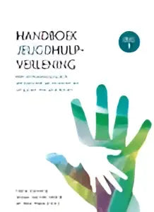 Boek handboek jeugdpsychologie met groen blauwe verloopomslag in handboek jeugdhulpverlening acco uitgeverij