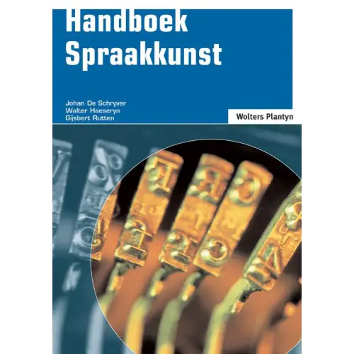 Handboek spraakkunst - handboek spraakkunst - boek