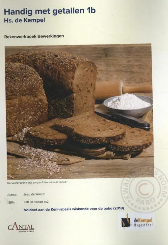Rustiek donkerbruin volkorenbrood met textuurrijke korst en zaden bij kempel rekenwerkboek bewerkingen product