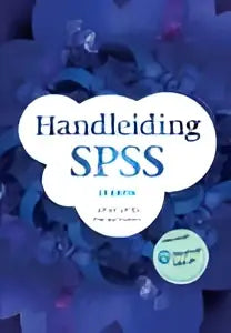 Blauw-wit logo van handleiding spss officieel gids met mylab nl toegangscode door johan smits