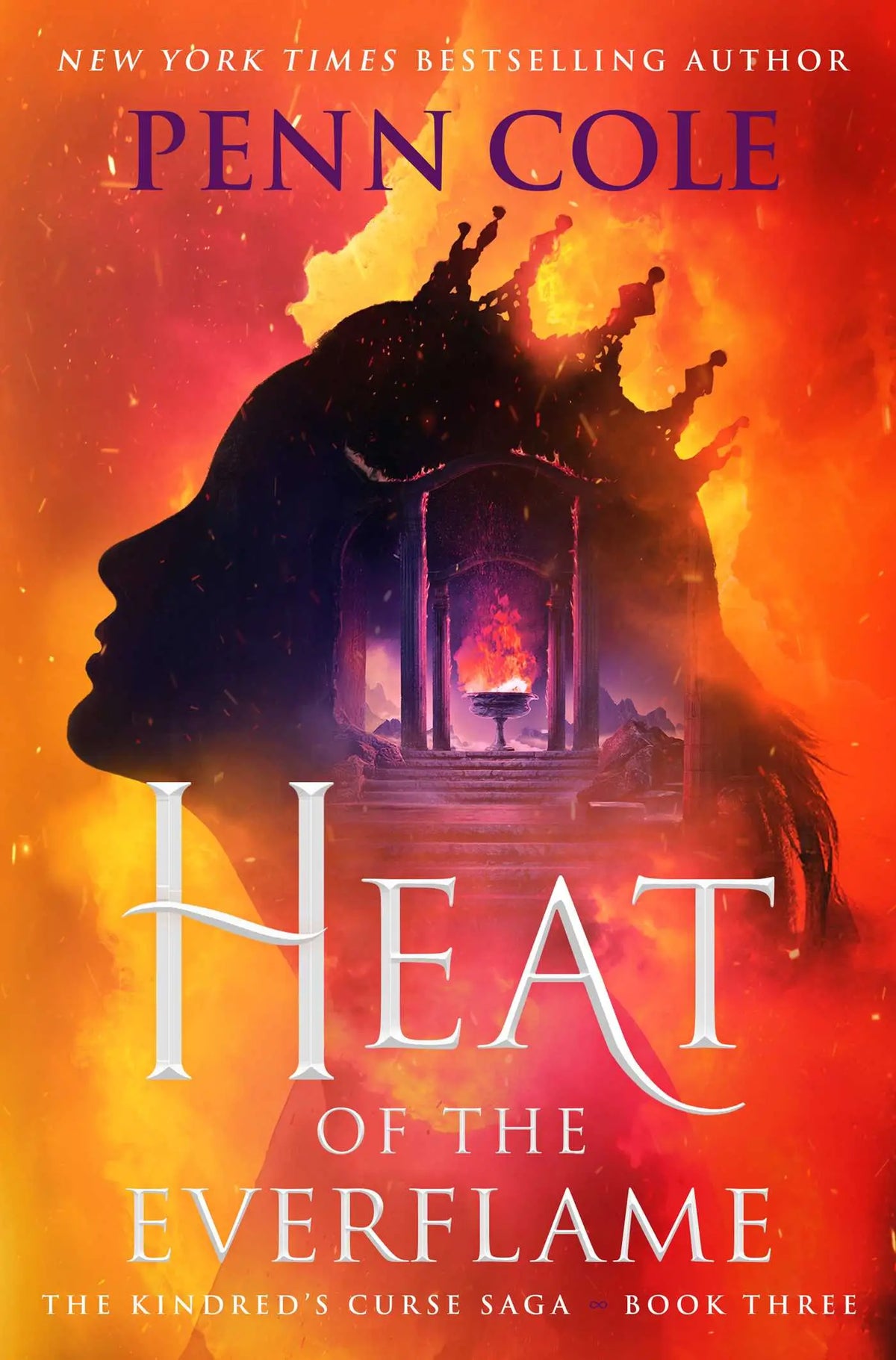 The everflame collectible hardcover edition with heat of the everflame title and fiery woman silhouette cover
