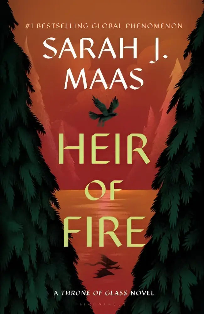 De boekcover van heir of fire door sarah j is een kleurrijke hardcover in een populaire glass novel serie