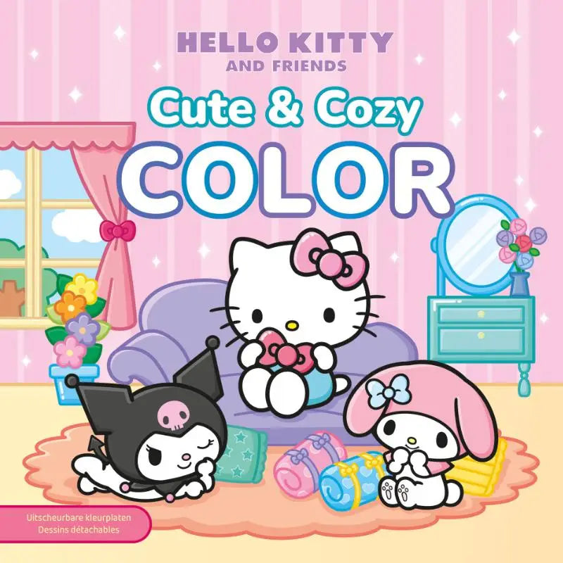 Hello Kitty and Friends Cute & Cozy Color - Uitscheurbare kleurplaten/Dessins détachables
