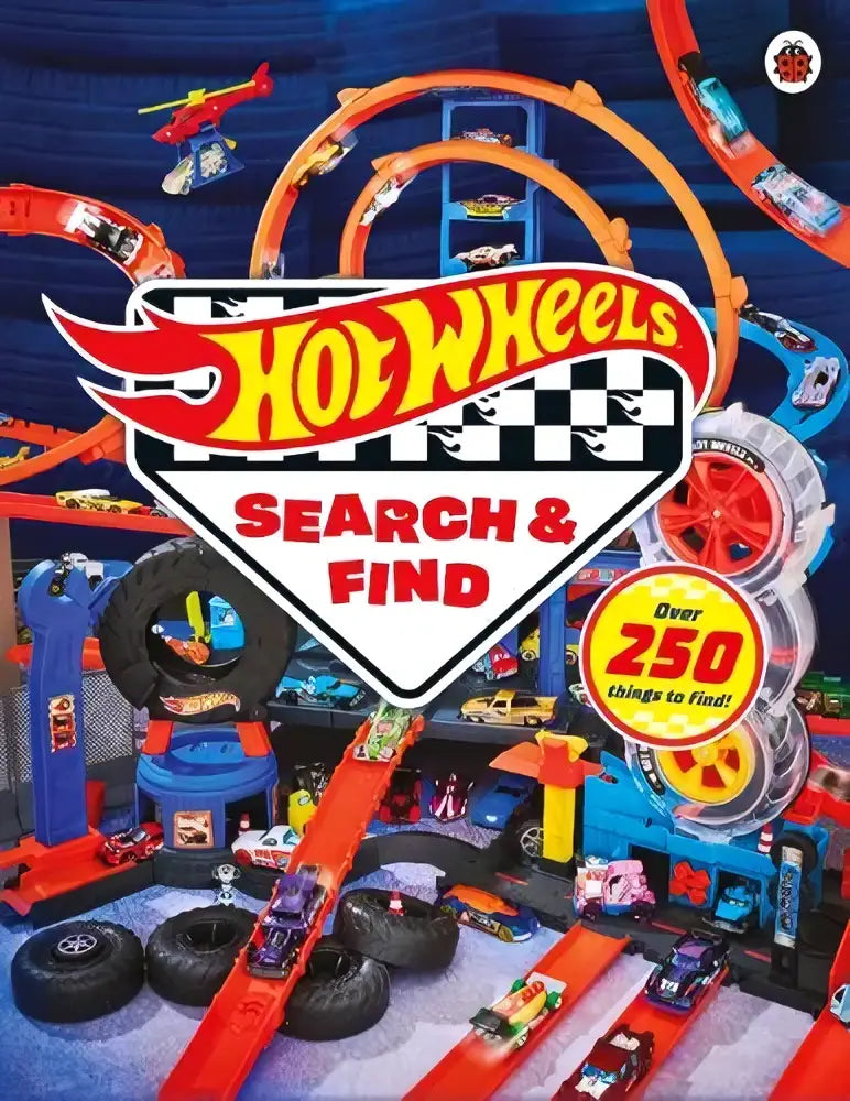 Hot wheels seek and spy zoek en vind kinderboek met kleurrijk racebaanspel en speelgoedauto’s