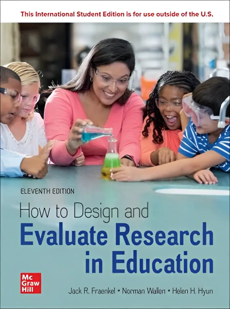De boekcover van how to design and evaluate research in education door jack r toont een educatief ontwerp en evaluatie product
