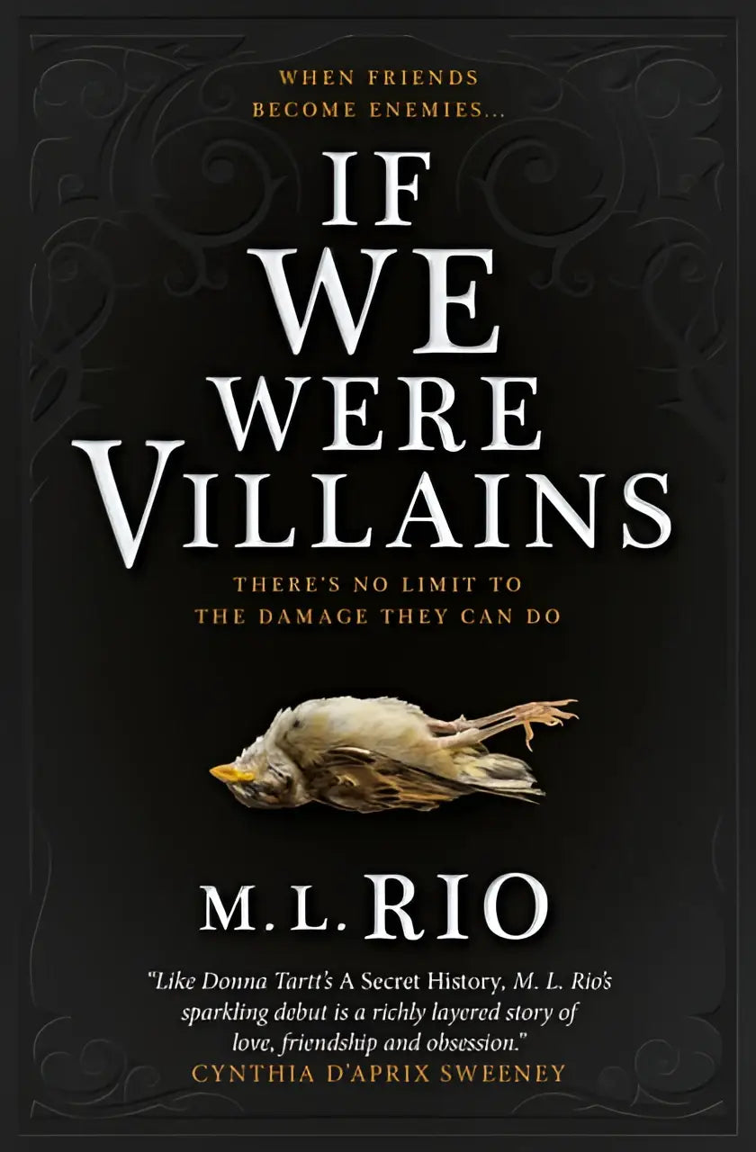 Zwarte boekomslag van if we were villains door m l als sensationele tiktok book club pick