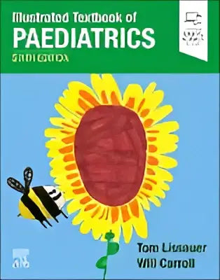 Illustrated textbook of paediatrics sixth edition met gele zonnebloem en zwartgele bij op de bloembladen