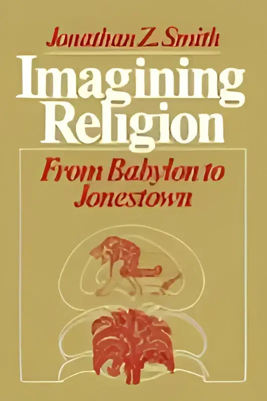 De boekcover van imagining religion van jonathan z toont een kleurrijk ontwerp voor religious studies liefhebbers