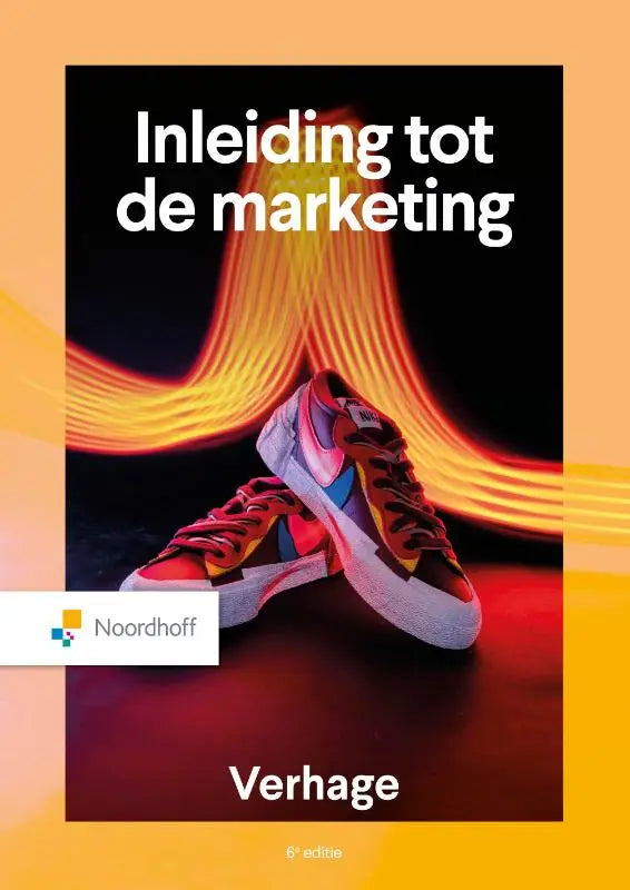 Vibrante rode, blauwe en gele nike sneakers met witte zolen geschikt voor inleiding tot de marketing bronis verhage