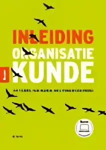 Moderne Inleiding organisatiekunde logo met Inkeid organisatie kunde op geel