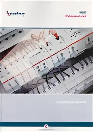 Kantec nbo einkaufsverzeichnis catalog cover met een wit en grijs industrieel bedieningspaneel met rode accenten in installatietechniek