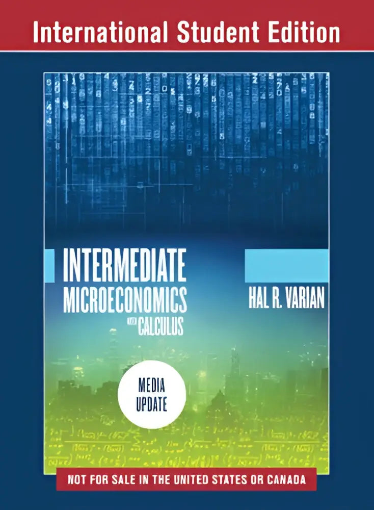 Blauwgroene digitale omslag van intermediate microeconomics with calculus media update met online homework functies